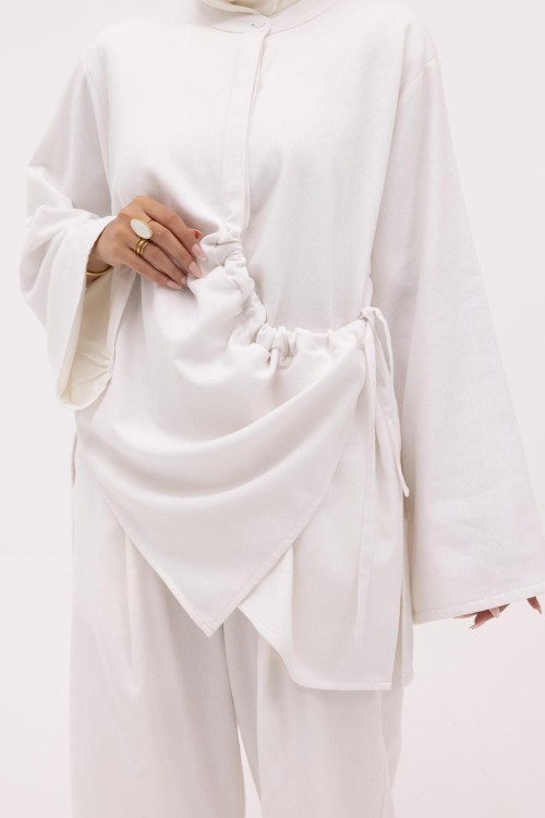 Chemise Julia en lin blanche