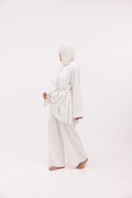 Chemise Julia en lin blanche