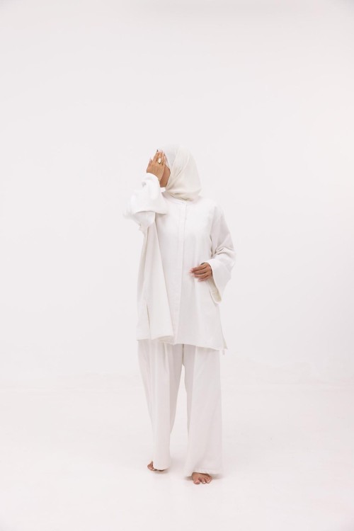Chemise Julia en lin blanche