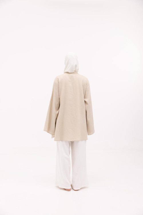 Chemise Julia en lin beige