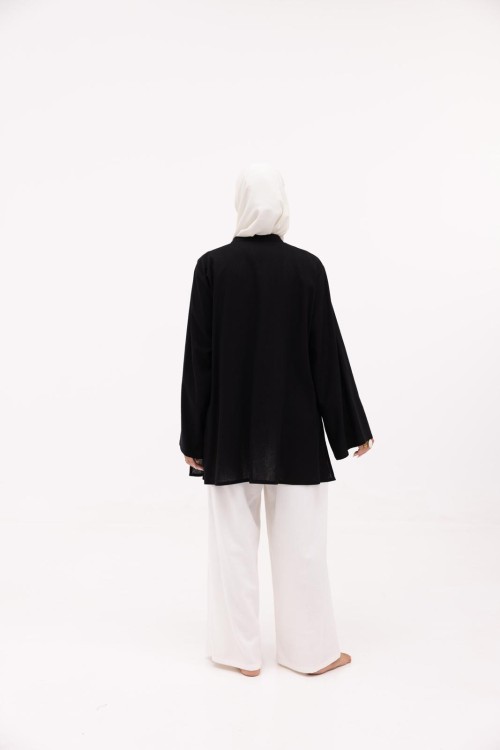 Chemise Julia en lin noire