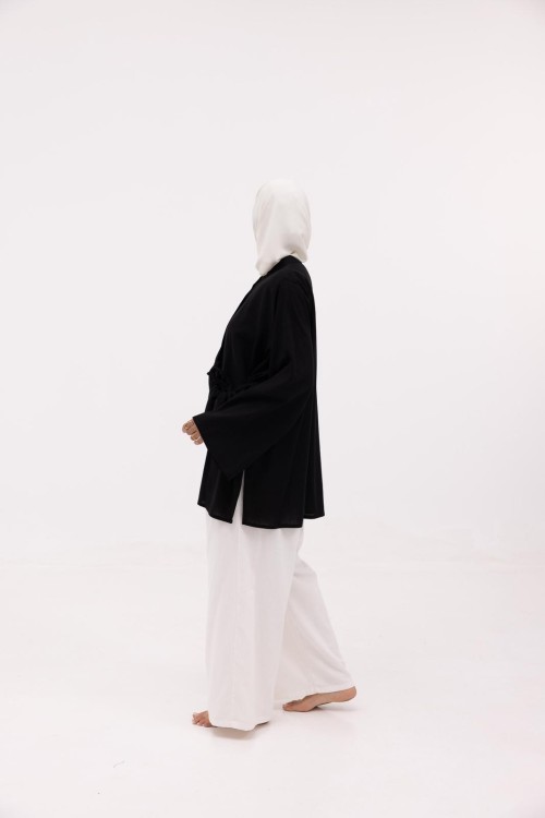 Chemise Julia en lin noire