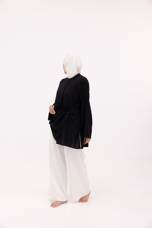 Chemise Julia en lin noire