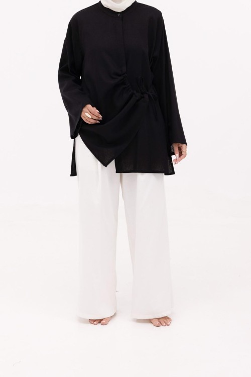 Chemise Julia en lin noire