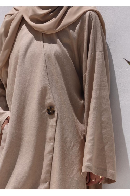 Ensemble Laha en lin beige